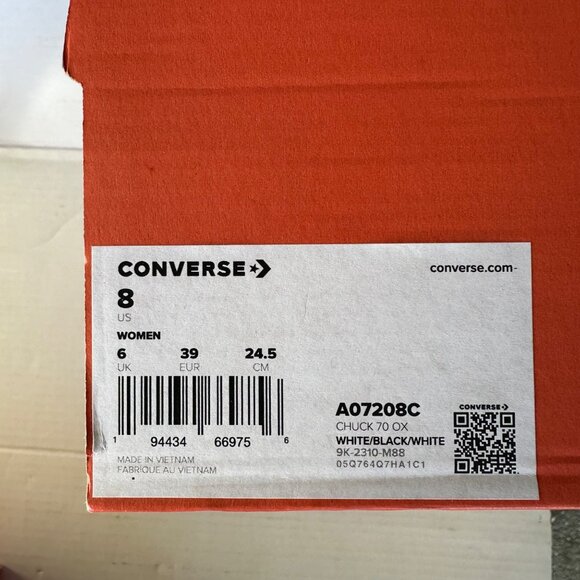 ⭐Rare Converse Chuck 70 Stud Low Edge 8 Women Shoes Sneakers White Punk A07208C⭐ - Picture 13 of 14